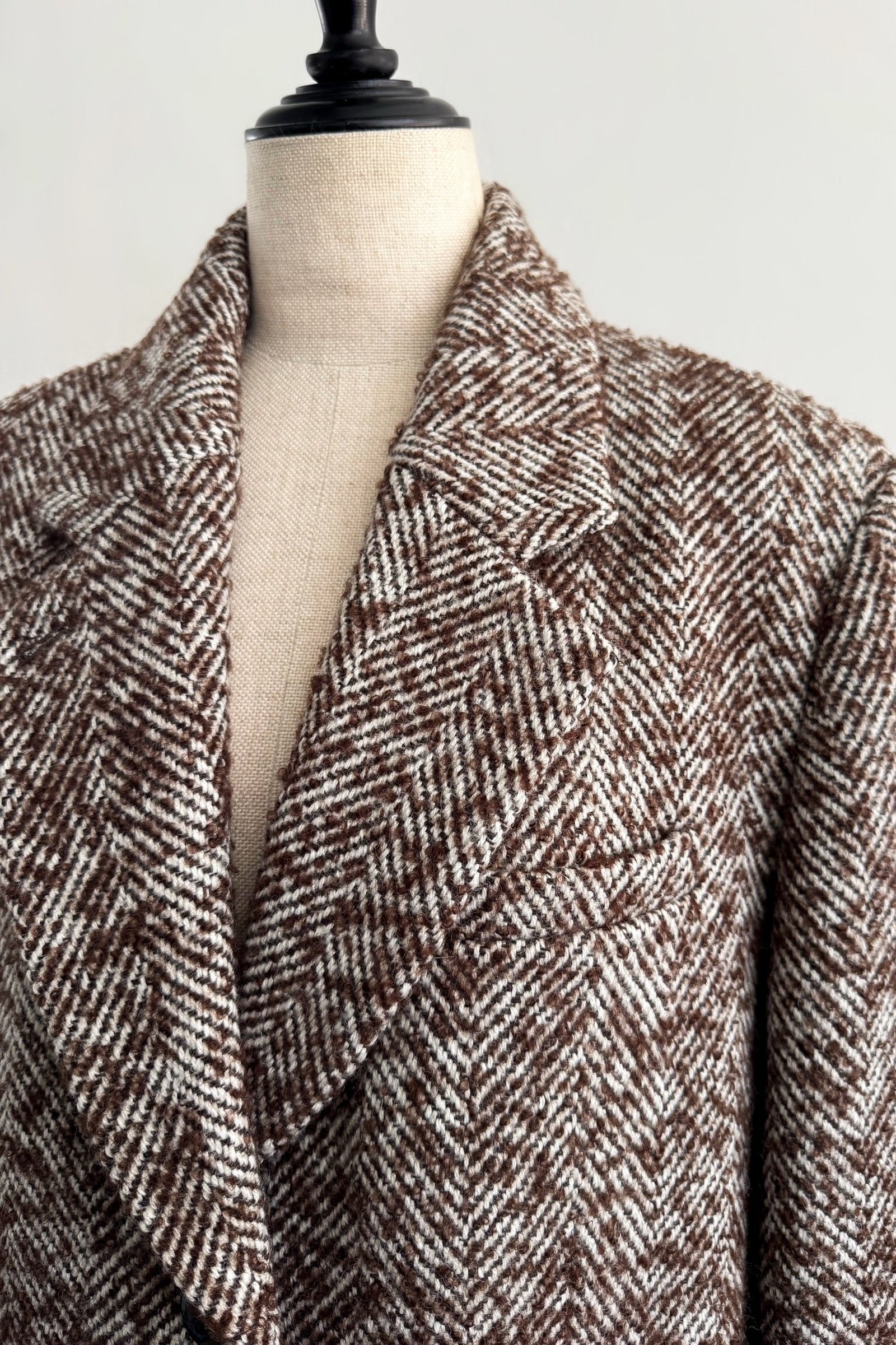 Herringbone Over Size Jacket Coat – shéller / シェリエ