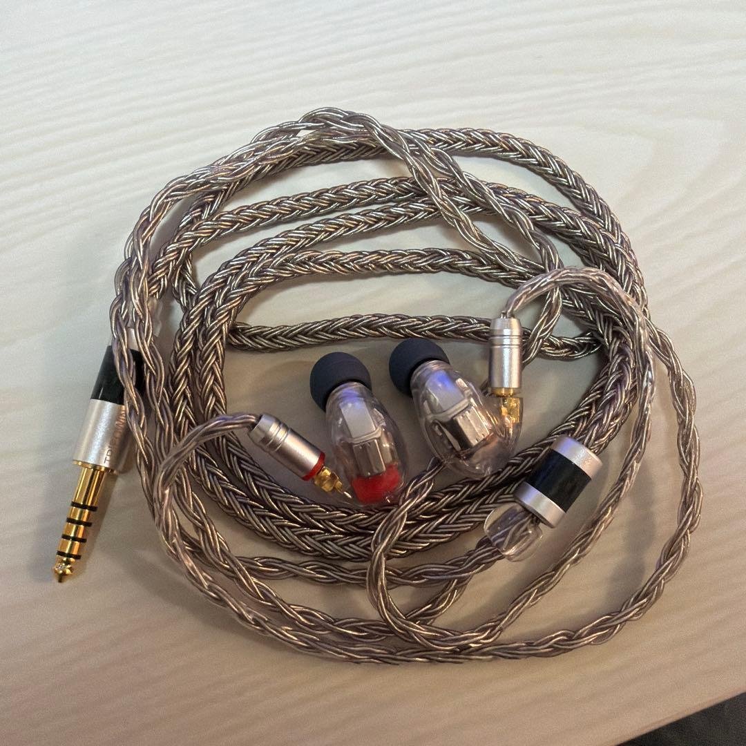 DIY SE846 4.4mmリケーブル付き Amazon | ipovoq mmcx 4.4 mm ケーブル se215 se846 SE535 交換