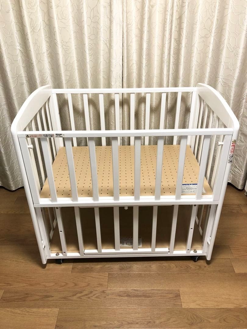 ミニベビーベッド　カトージ　ホワイト　60×90 楽天市場】ミニベビーベッド 折りたたみ F (生後24ヶ月まで) 60×90cm