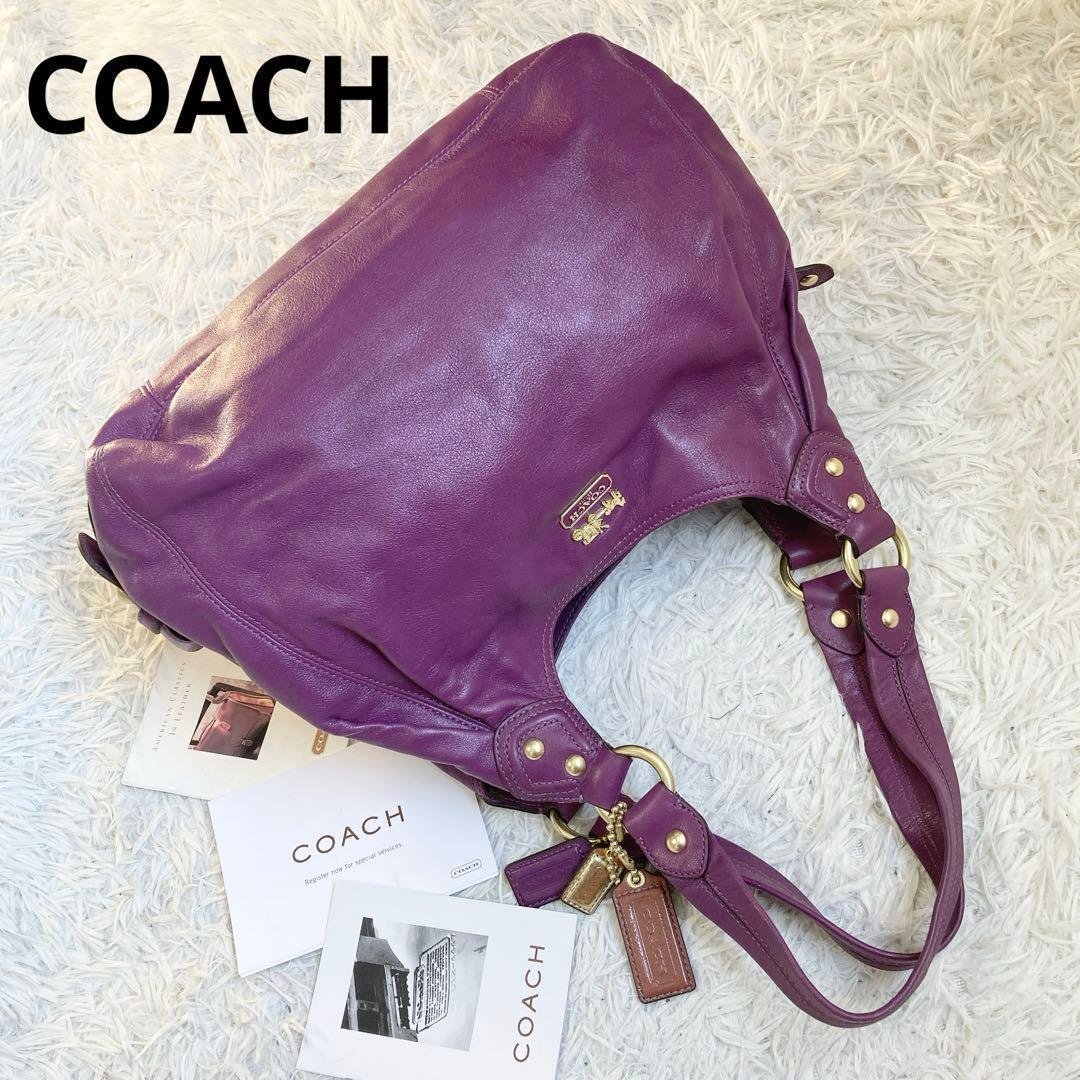 極美品 vintage coach old archive hobo OLD COACH Ergo 9020 Zip Hobo Shoulder Bag Brown Vintage Leather